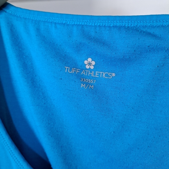 Tuff Athletics | blue woman's athletic tank top - Picture 2 of 9